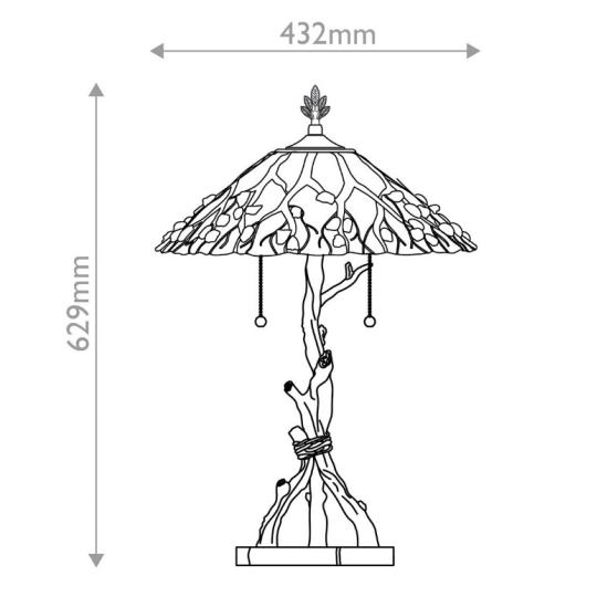 japan stilusu tiffany uveges asztali lampa klasszikus vintage olvasolampa nappali haloszoba vilagitas kinai faag termeszetes termeszetkozeli 2.jpg